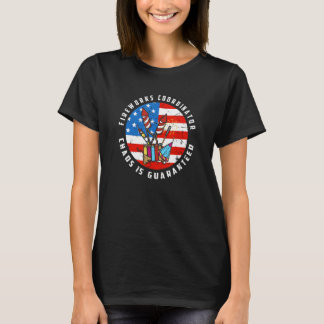 Camiseta Funny coordinadora de fuegos artificiales Meme Cua