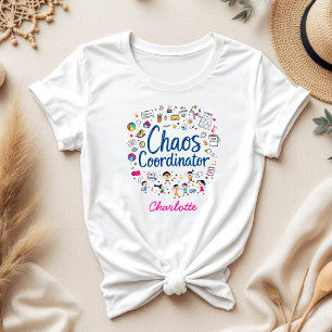 Camiseta Funny, coordinadora del caos, Día de la Madre Pers
