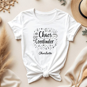 Camiseta Funny, coordinadora del caos, Día de la Madre Pers