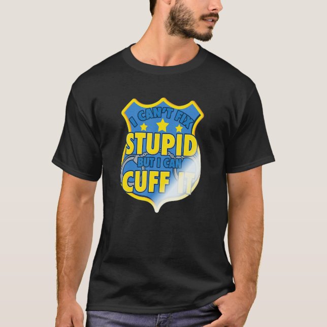 Camiseta Funny Cop Gift - Handcuffs Police Law Enforcement_ (Anverso)