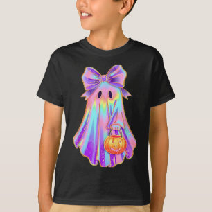 Camiseta Funny Coquette Bow Ghost Pumpkin Halloween Soky Se