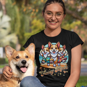 Camiseta Funny Corgi Beach Vacay Mode Summer Vacation