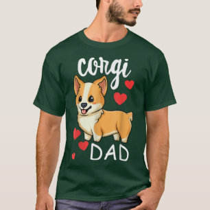 Camiseta Funny Corgi Dad Fathers Day Dog Mascota