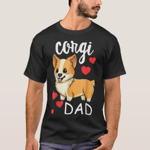 Camiseta Funny Corgi Dad Fathers Day Dog Pet