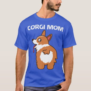 Camiseta Funny Corgi Design For Mom Mother Pet Dog Animal D