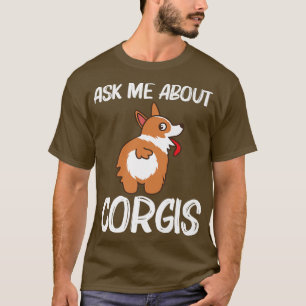 Camiseta Funny Corgi Design para Hombres Mujeres Mascotas P