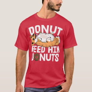 Camiseta Funny Corgi Diseño Hombres Perro Graso Donut Comer