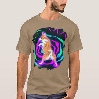 Camiseta Funny Corgi Dog Dancing Retro Breakdancing Dance D