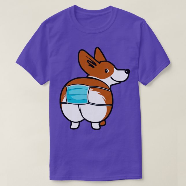 Camiseta Funny Corgi Face Mask (Diseño del anverso)