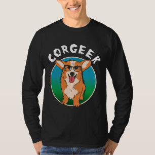 Camiseta Funny Corgi Geek Corgeek Book Design Graphic 30