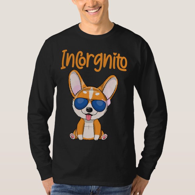 Camiseta Funny Corgi Incorgnito Dog (Anverso)
