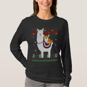 Camiseta Funny Corgi Riding Llama Navidades Gira Corgi Xma
