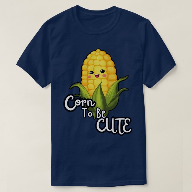 Camiseta Funny Corn Cute (Diseño del anverso)