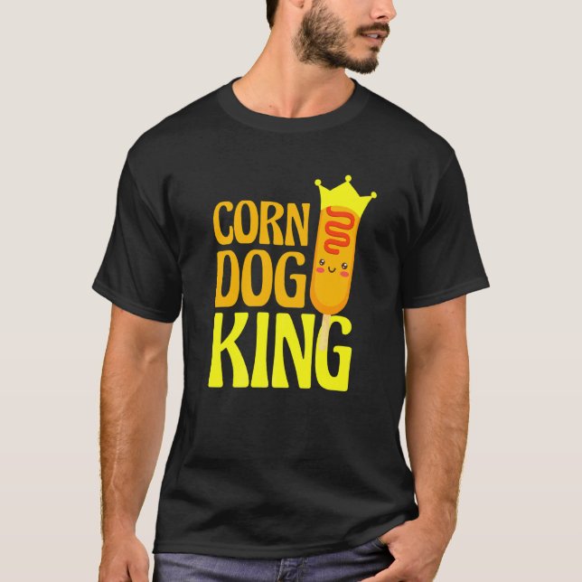 Camiseta Funny Corn Dog King (Anverso)