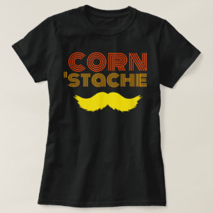 Camiseta Funny Cornhole Team Men Vintage Retro Corn Stache