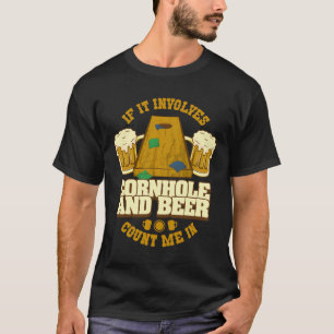 Camiseta Funny Cornhole Vintage Beer Corn Hole Game Player
