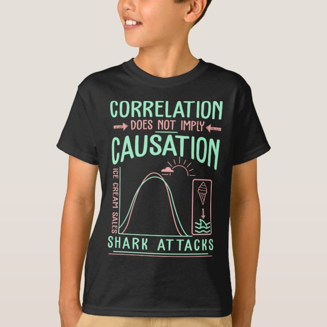 Camiseta Funny Correlation Does Not Imply Causation Premium (Anverso)