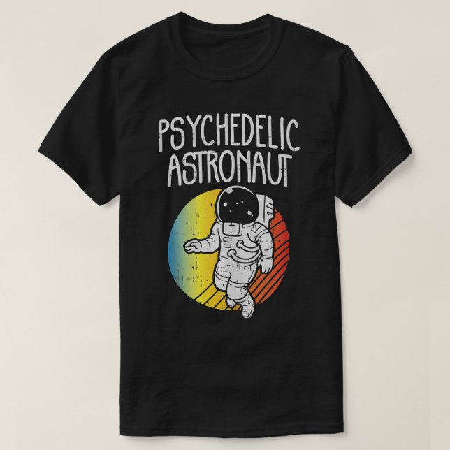 Camiseta Funny Cosmos Spaceman Raver, Astronauta Psicodélic (Diseño del anverso)