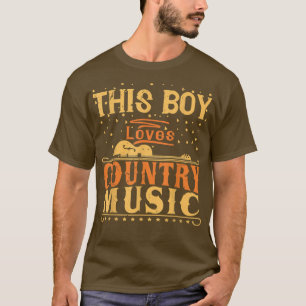 Camiseta Funny Country Music Graphic Boys and Men Country M