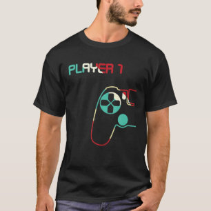 Camiseta Funny Couple Tee Player 1 Player 2 Mateo Gamer