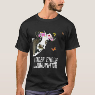 Camiseta Funny Cow, Coordinador De Udder Chaos