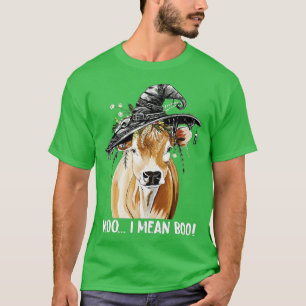 Camiseta Funny Cow Witch Halloween Moo I Mean Boo - 3