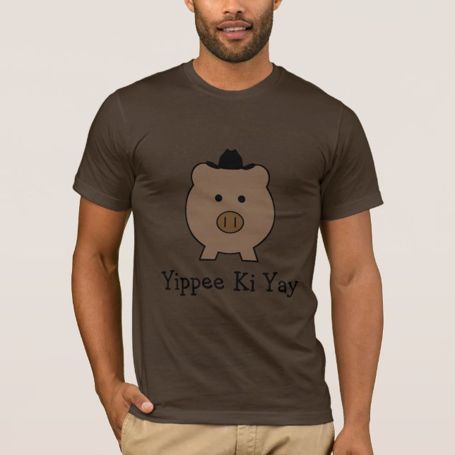 Camiseta Funny ~ Cowboy Roy Pig (Anverso)