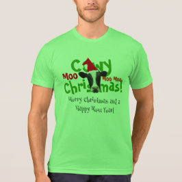 Camiseta Funny Cowy Navidades Santa Cow