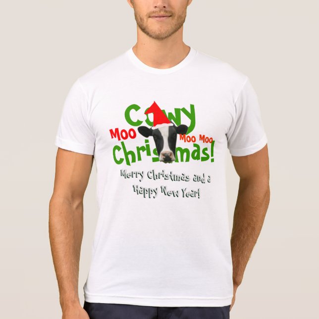 Camiseta Funny Cowy Navidades Santa Cow (Anverso)