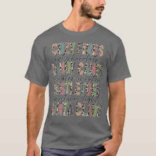 Camiseta Funny Cozy Fires Hot Chocolate Candy Canes Xmas Qu