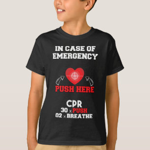 Camiseta Funny Cpr Instructor First Aid para Enfermeras CPR