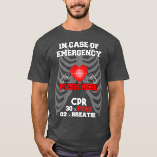 Camiseta Funny Cpr Instructor Primeros Auxilios para Enferm