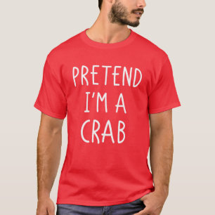 Camiseta Funny Crab Halloween disfraz Chica Lazy Ugly Lo