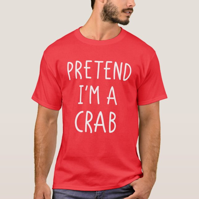 Camiseta Funny Crab Halloween disfraz Chica Lazy Ugly Lo (Anverso)