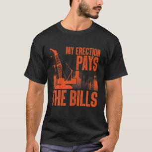 Camiseta Funny Crane Operator Art Men Dad Construcción Craw
