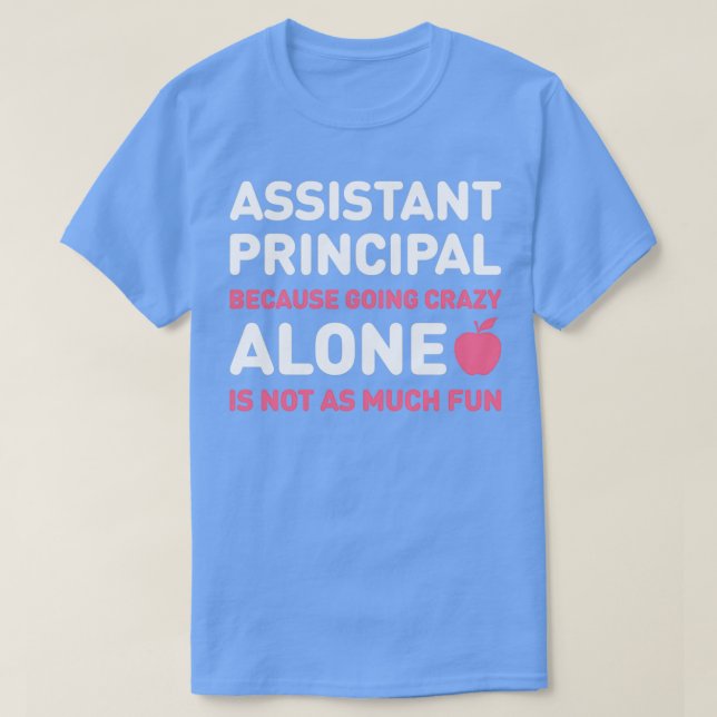 Camiseta Funny Crazy School Assistant Directora (Diseño del anverso)