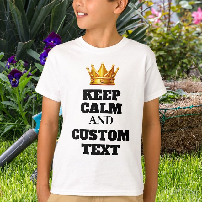 Camiseta Funny Crea tu propio texto para mantener la calma  (Subido por el creador)