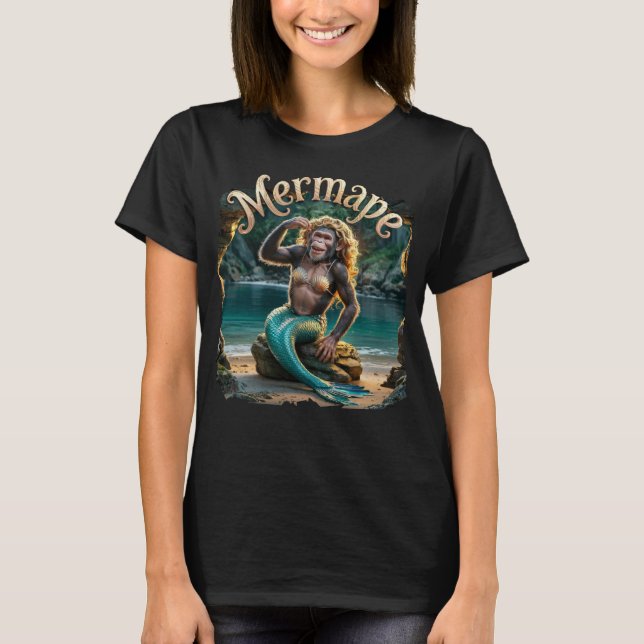 Camiseta Funny creacion de combo fotográfico de Mermape (Anverso)