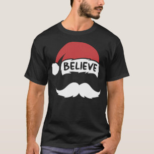 Camiseta Funny cree familia de niños de bigote blanco de S