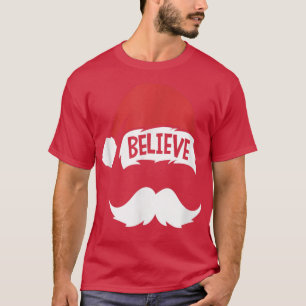 Camiseta Funny cree familia de niños de bigote blanco de Sa