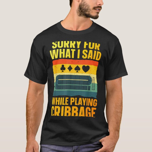 Camiseta Funny Cribbage Art For Men Women Card Game Cribbag (Anverso)