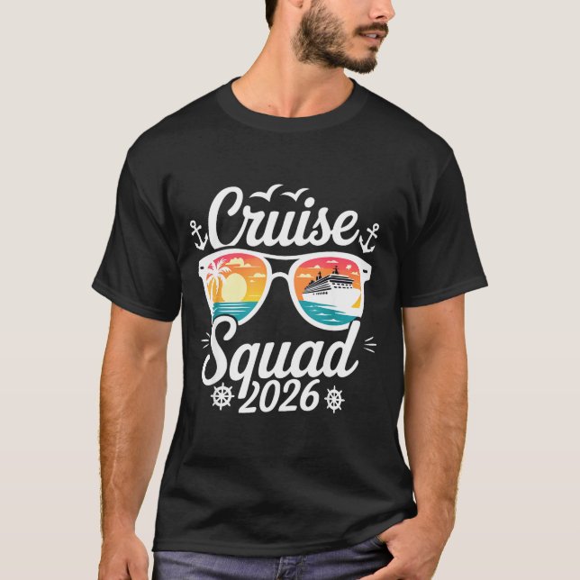 Camiseta Funny Cruise Squad 2026 Summer Vacation Matching F (Anverso)