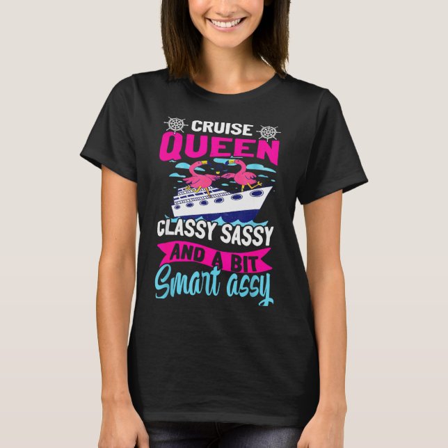 Camiseta Funny Cruising Cruise Queen Cly Sy Smart Y  (Anverso)