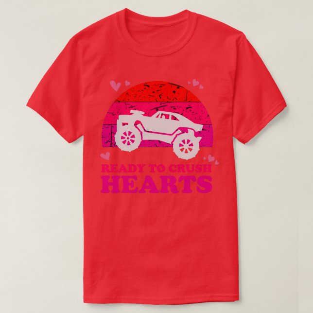 Camiseta Funny Crush Hearts Cita Ix27M Listo Para Aplastar  (Diseño del anverso)