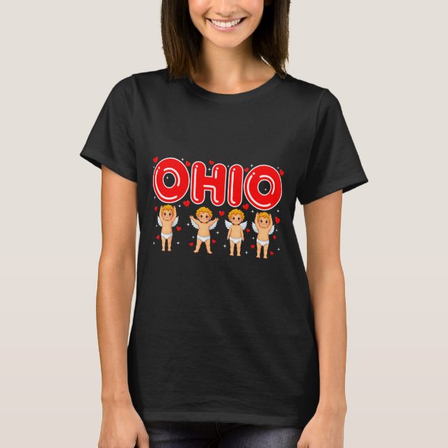 Camiseta Funny Cud Ohio Midwestern Party O-h-i-o In Valenti (Anverso)