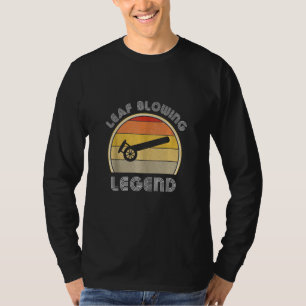 Camiseta Funny Cuidado de Césped Hombres Leaf Flor Legend P
