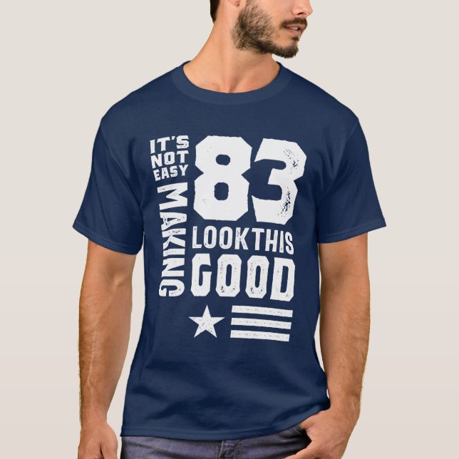Camiseta Funny cumpleaños número 83 años (Anverso)