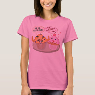Camiseta Funny Cupcake Stud Muffin Tie-Dye T-Shirt