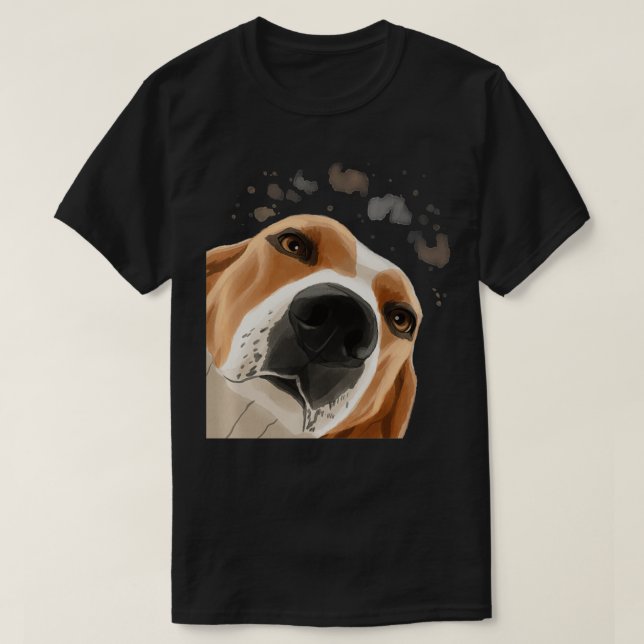Camiseta Funny Curious Dog Treeing Walker Coonhound Pullove (Diseño del anverso)