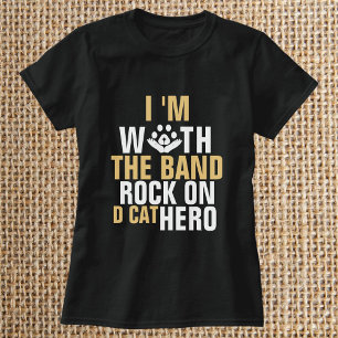 Camiseta Funny Cute Cat Cita Diseño Personalizado Negro